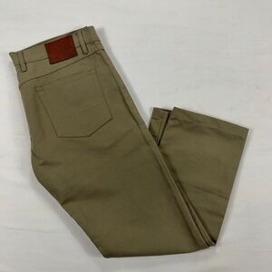Gustin California Slim Bedford Pants 38x29 Desert Khaki Button Fly 5 pocket